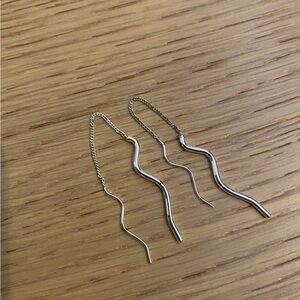 Jenny Bird Squiggle Threader Earrings